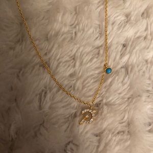 Peloton “P” Gold necklace